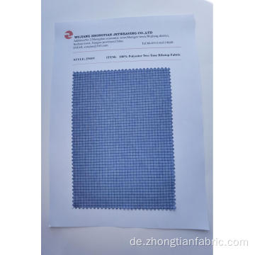 100% Polyester-zweifarbiger Ribstop-Gewebe